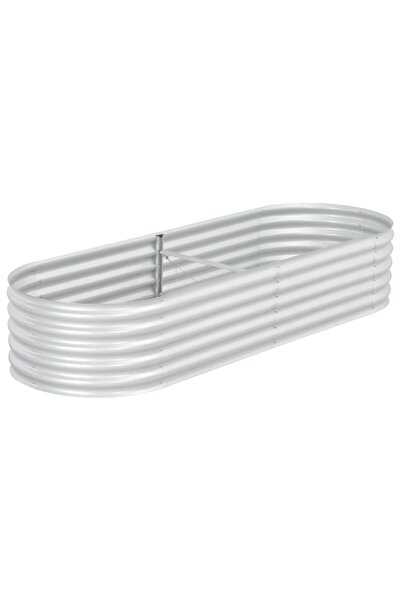 Concept Strat înălțat de grădină argintiu 240x80x44 cm oțel galvanizat