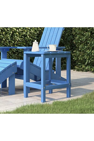 Concept Τραπέζι κήπου Αντιροντάκ, γαλάζιο, 38x38x46 εκ., HDPE