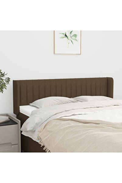 Concept Κεφαλάρι σκούρο καφέ με φτερά 147x16x78/88 εκ. ύφασμα