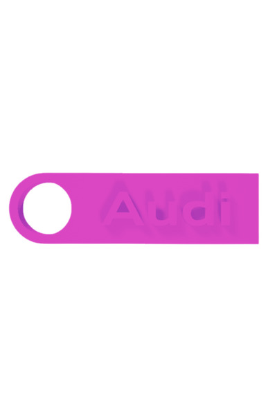 OEM Breloc chei, "AUDI", 20X 70 mm mov deschis