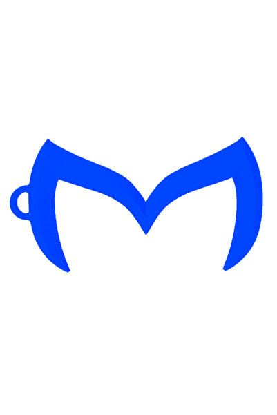 OEM Μπρελόκ,  "Mazda ", 29x 55 χιλ. μπλε