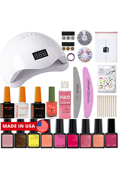 Sensationail Summer Vibe Semi-permanent Nail Polish Kit with UV Lamp