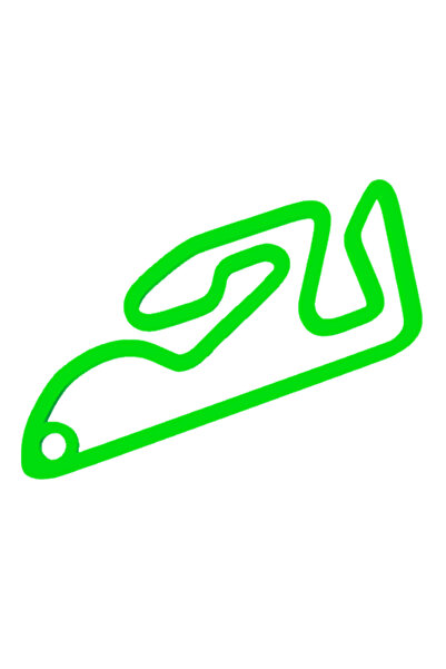 OEM Μπρελόκ, "FORMULA 1 VALENCIA", 40X50 χιλ. πράσινο