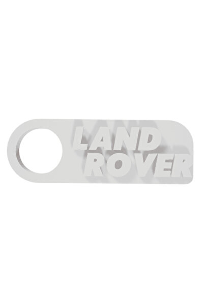 OEM Μπρελόκ, "LAND ROVER", 21X60 mm ιβουάρ λευκό