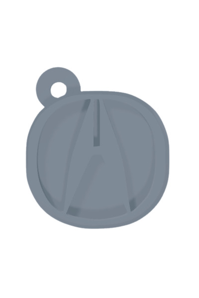 OEM Μπρελόκ,  "acura ", 41 x 36 χιλιοστά, ασημί