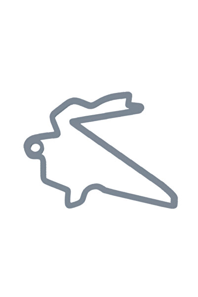 OEM Breloc chei, "FORMULA 1 COREEA", 45X 50 mm argintiu