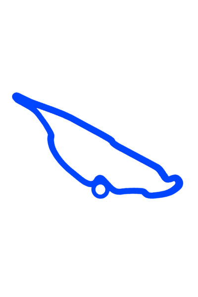 OEM Μπρελόκ, "FORMULA 1 MONTREAL", 37Χ 60 χιλ. μπλε