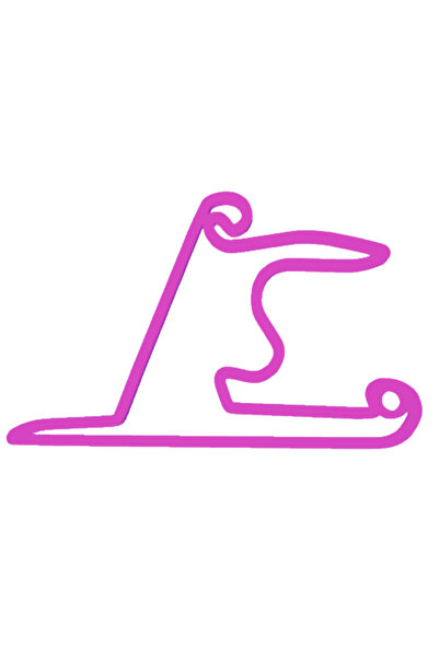 OEM Μπρελόκ, "φόρμουλα 1 Σαγκάης", 33x 50 χιλ. ανοιχτό μωβ