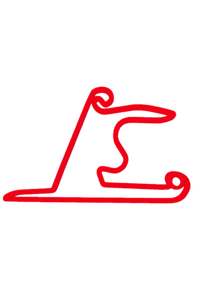 OEM Μπρελόκ, "FORMULA 1 SHANGHAI", 33X 50 χιλ. κόκκινο