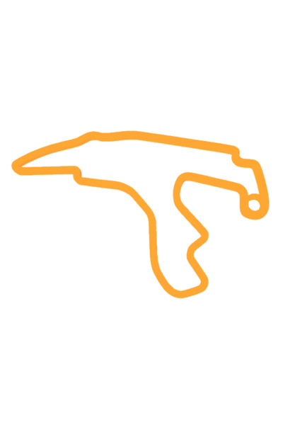 OEM Μπρελόκ, "FORMULA 1 SPA", 40Χ60 χιλ. πορτοκαλί