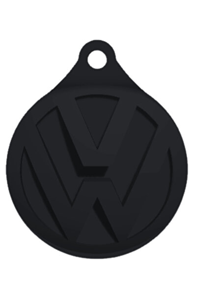 OEM Μπρελόκ, "VW", 60x50 χιλ. μαύρο