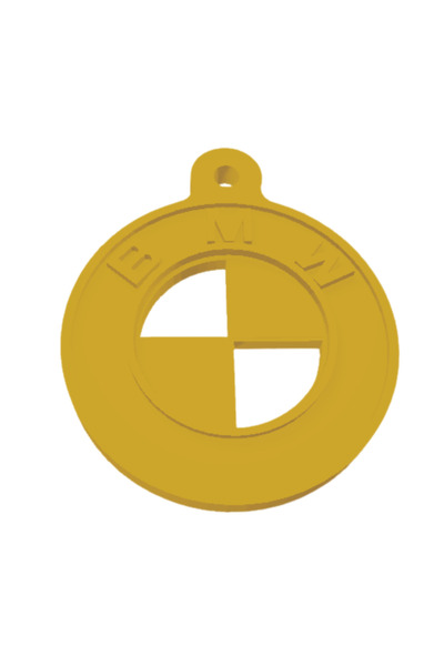OEM Breloc chei, "BMW", 52X 62 mm auriu