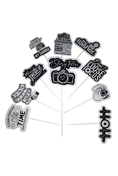 OEM Χάρτινη διακόσμηση για τοπέρ τούρτας, θέμα για λάτρεις της φωτογραφίας, ε...