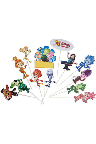 OEM Σετ διακοσμητικών τούρτας Fixiki - οι φίλοι μου οιχιονιστές, 13 τεμάχια, ...