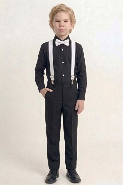s.t. sebat tekstil 23 April Children's Day Boys' Combination Suit Black - Black