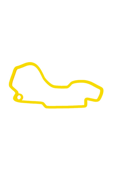 OEM Μπρελόκ, "FORMULA 1 MELBOURNE", 28Χ 55 χιλ. κίτρινο