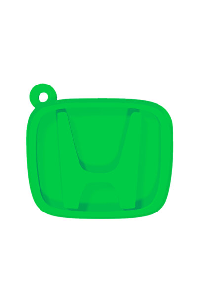OEM Breloc chei, "HONDA", 47X 50 mm verde