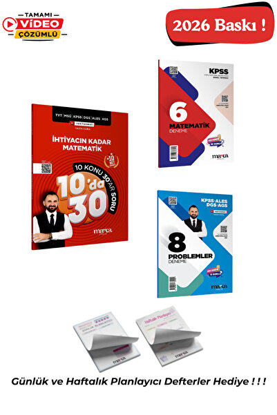 Marka Yayınları TYT MSÜ KPSS DGS ALES AGS İhtiyacın Kadar Matematik 10 Konuda...
