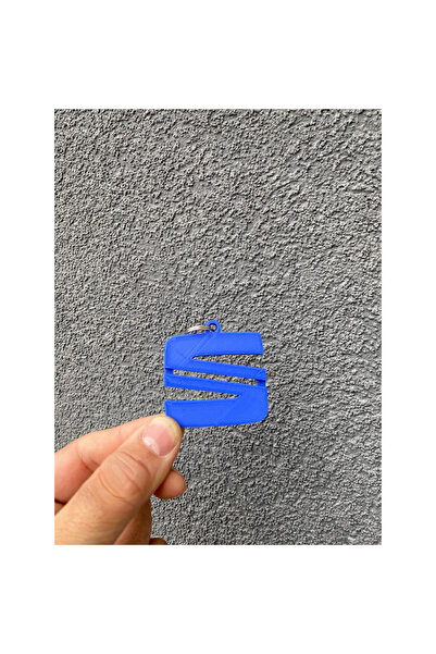 OEM Breloc chei, "SEAT", 52X 50 mm albastru