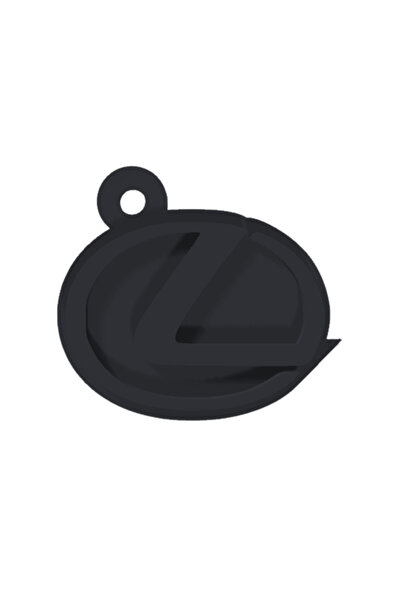 OEM Μπρελόκ, "lexus", 37x41 χιλ. μαύρο