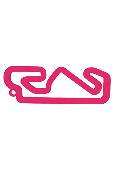 OEM Μπρελόκ, "FORMULA 1 MONTMELO", 22X 60 χιλ. ροζ βατόμουρο