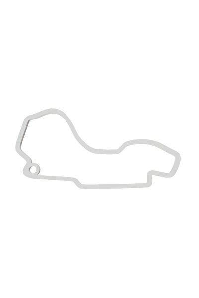 OEM Breloc chei, "FORMULA 1 MELBOURNE", 28X 55 mm alb ivory