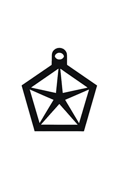 OEM Μπρελόκ, "CHRYSTLER", 43X39 χιλ. μαύρο