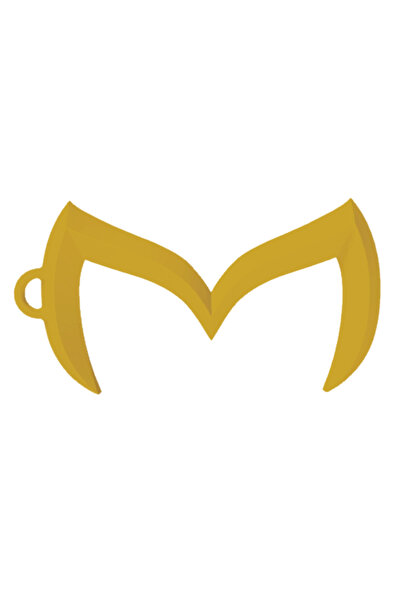 OEM Μπρελόκ, "MAZDA", 29Χ 55 χιλ. χρυσό