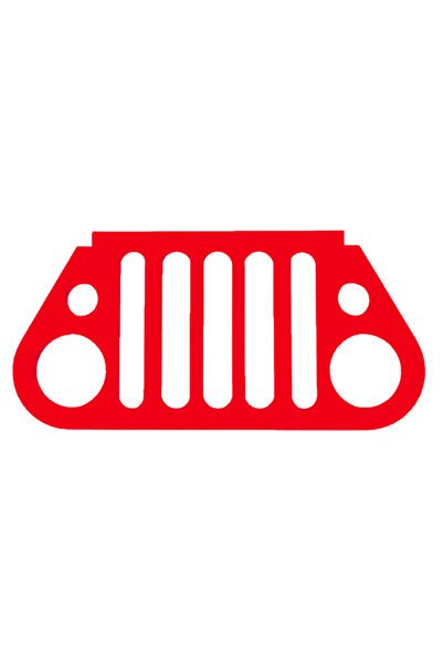 OEM Breloc chei, "JEEP", 30X 60 mm rosu