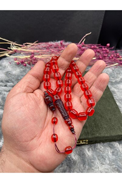 Kttesbihaksesuar NAKKAŞ İMAME NAR ÇİÇEĞİ RENK 10x11 mm AKRİLİK TESBİH