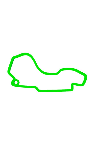 OEM Μπρελόκ, "FORMULA 1 MELBOURNE", 28Χ 55 χιλ. πράσινο