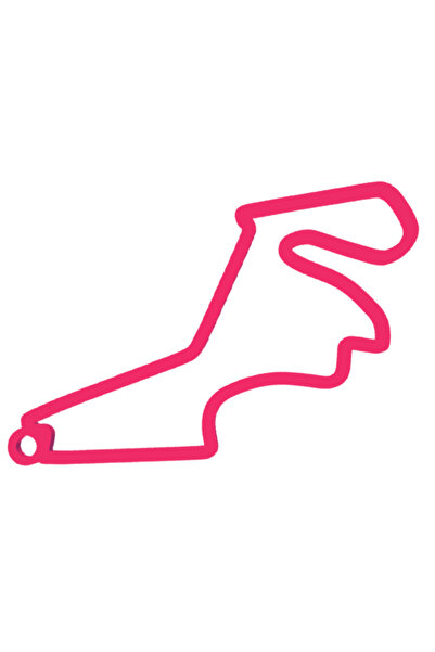 OEM Μπρελόκ, "FORMULA 1 ΙΣΤΑΝΒΟΥΛ", 35X70 χιλ. ροζ βατόμουρο