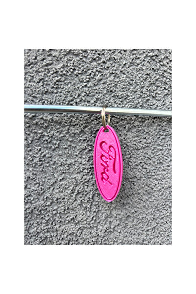 OEM Μπρελόκ, "FORD", 50 x 19 χιλ., ανοιχτό μοβ