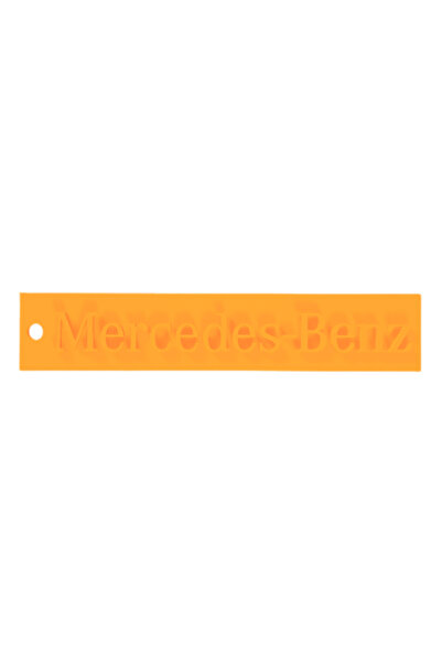 OEM Breloc chei, "MERCEDES", 16X 80 mm portocaliu