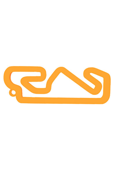 OEM Μπρελόκ, "FORMULA 1 MONTMELO", 22Χ60 χιλ. πορτοκαλί