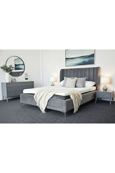 MarketMob Pat Tassimo 160X200 Tapitat Catifea Gri somiera inclusa