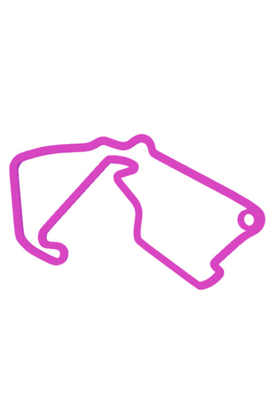 OEM Μπρελόκ chei,  "FORMULA 1 SILVERSTONE ", 31x50 χιλιοστά, ανοιχτό "