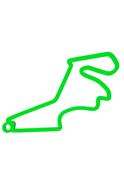 OEM Μπρελόκ,  "φόρμουλα 1 Ιστανμπούλ ", 35x 70 χιλ. πράσινο