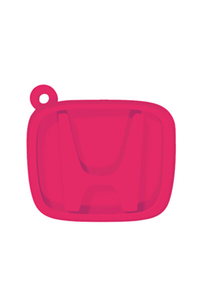 OEM Μπρελόκ,  "HONDA ", 47Χ 50 χιλ. ροζ βατόμουρο