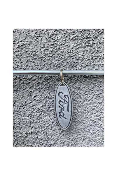 OEM Μπρελόκ, "FORD", 50 X 19 χιλ. ασημί