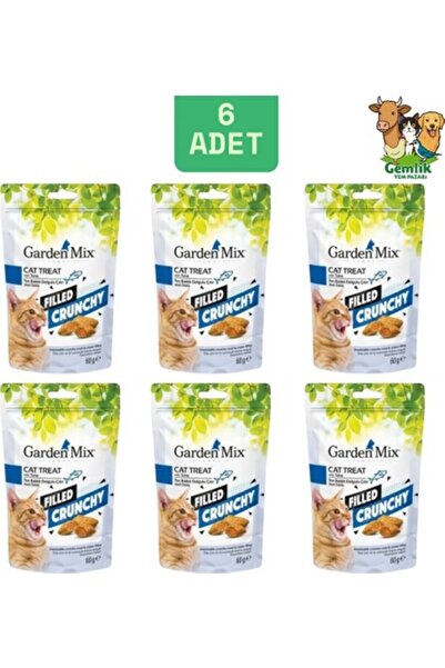 Gardenmix Garden Mix Ton Balıklı Içi Dolgulu Kedi Ödül Maması 60GR - 6 Adet
