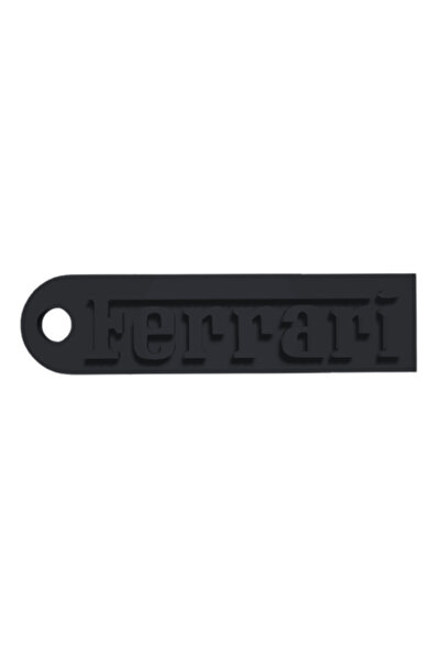 OEM Breloc chei, "FERRARI", 15X 56 mm negru