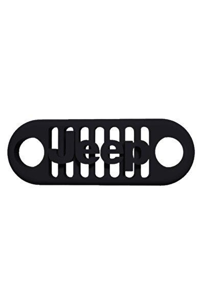 OEM Keychain, "jeep", 23x 63 mm black