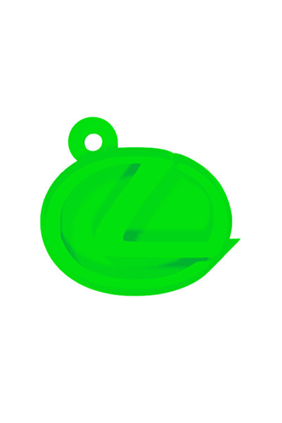 OEM Breloc chei, "LEXUS", 37X 41 mm verde