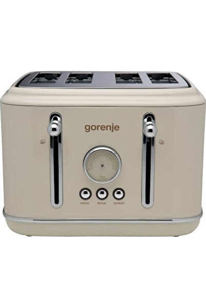 Gorenje T2300CLIN Toaster 4 Slices, 1150W, Beige