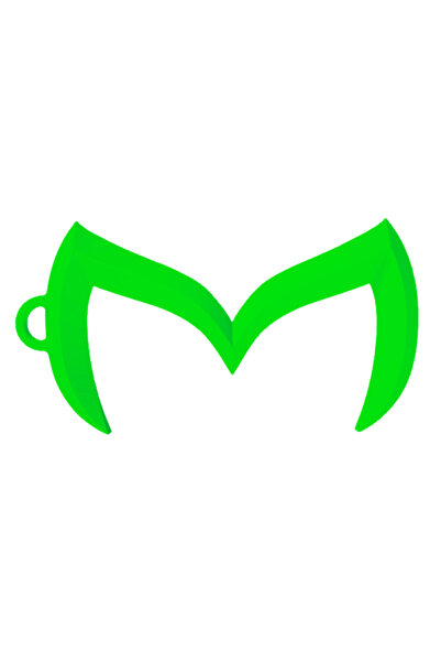 OEM Μπρελόκ, "mazda", 29x55 χιλ. πράσινο