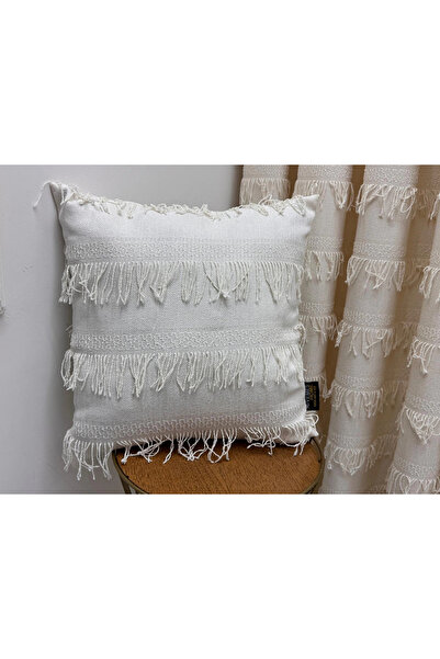 NİVEMESHOME Arven 45X45 Ecru Kirlent Kilifi