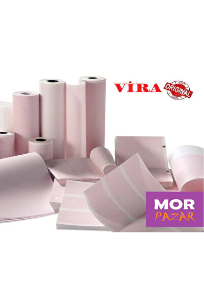 Vira Mac 1200 Ekg Cihazı Kağıdı 210mm x 295mm Z Katlama A4 -5 Adet 100 Sayfa
