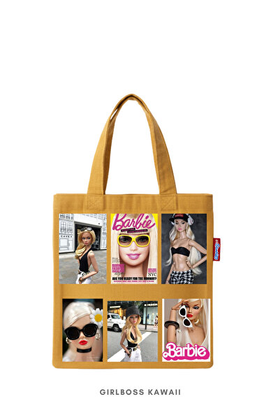 Girlboss Kawaii B Girl Mini Tote Bag/Tablet/Book/Mini Cloth Shopping Bag Bag Si