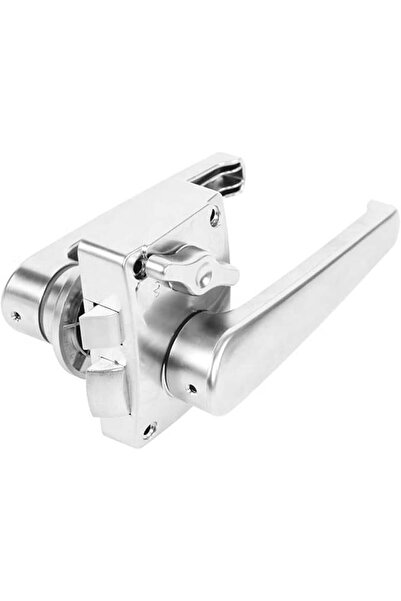BABARVY Bathroom Door Handle and Lock Gray